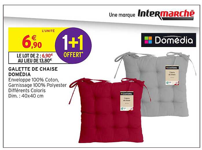 GALETTE DE CHAISE DOMÉDIA