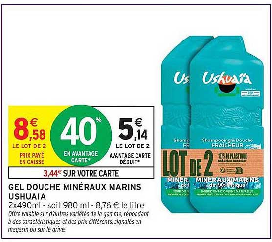 GEL DOUCHE MINÉRAUX MARINS USHUAIA