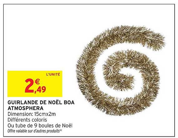GUIRLANDE DE NOËL BOA ATMOSPHERA