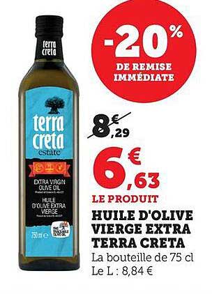 HUILE D'OLIVE VIERGE EXTRA TERRA CRETA