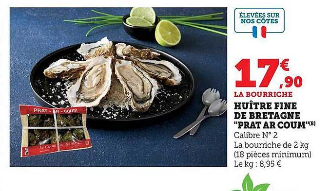 HUÎTRE FINE DE BRETAGNE "PRAT AR COUM"