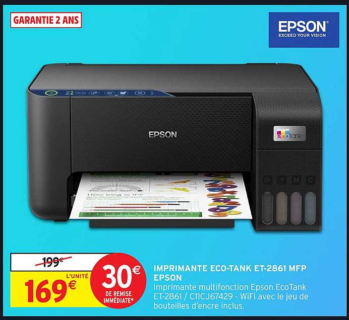 IMPRIMANTE ECO-TANK ET-2861 MFP EPSON