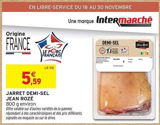 JARRET DEMI-SEL JEAN ROZÉ