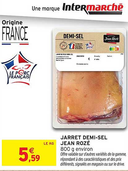 JARRET DEMI-SEL JEAN ROZÉ