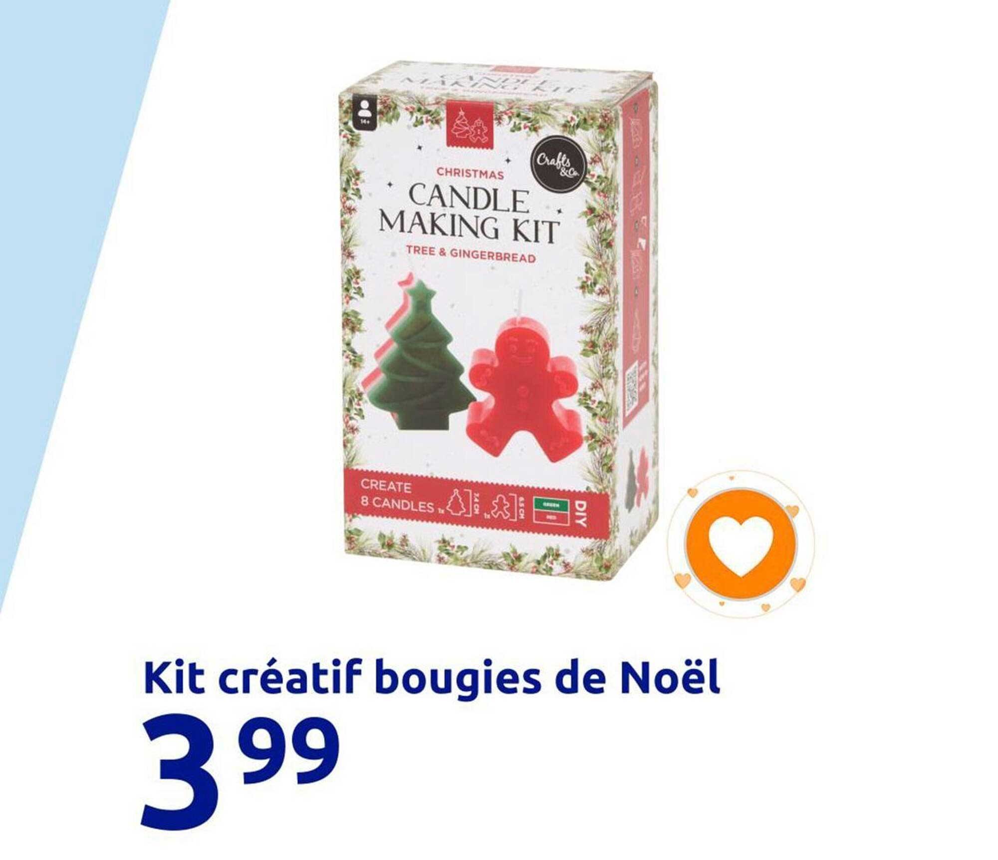 Kit créatif bougies de Noël