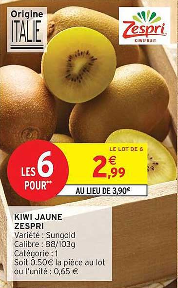 KIWI JAUNE ZESPRI