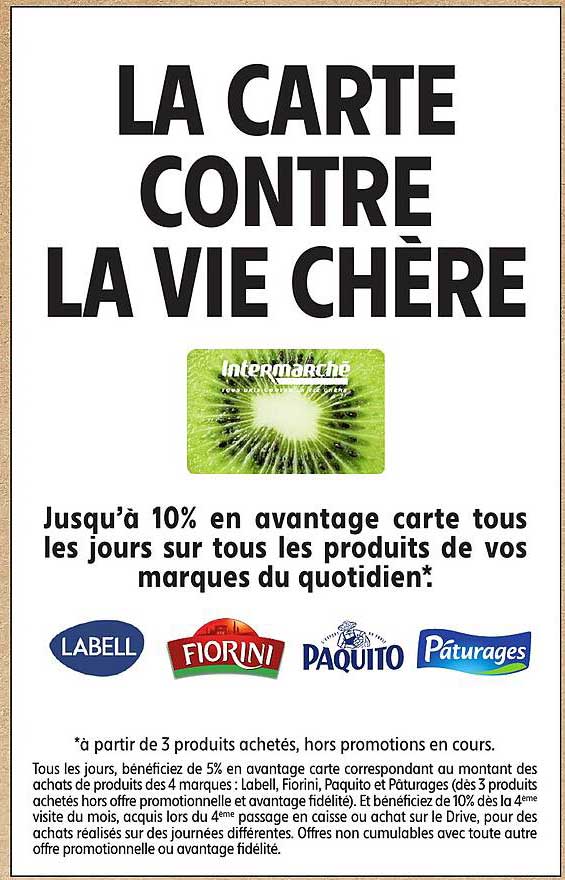 LA CARTE CONTRE LA VIE CHÈRE