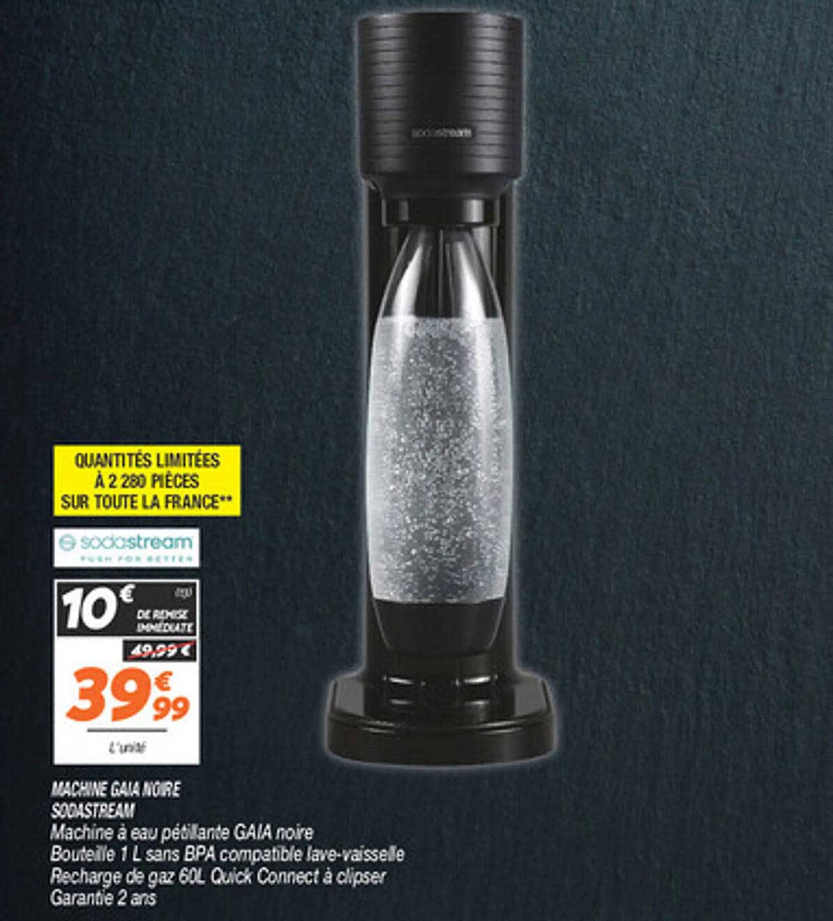 MACHINE GAIA NOIRE SODASTREAM