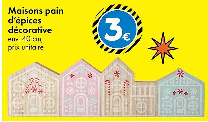 Maisons pain d'épices décorative
