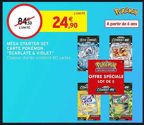 Méga Starter Set Carte Pokémon "Écarlate & Violet"