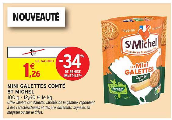 MINI GALETTES COMTÉ ST MICHEL