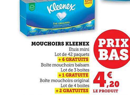 MOUCHOIRS KLEENEX