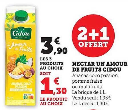 NECTAR UN AMOUR DE FRUITS CIDOU