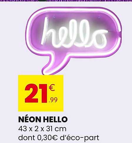 NÉON HELLO