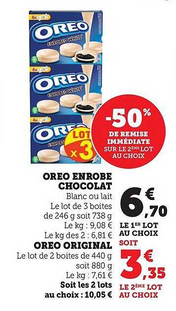 Oreo enrobé chocolat