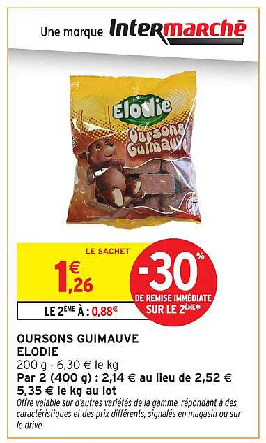 OURSONS GUIMAUVE ELODIE