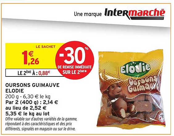 OURSONS GUIMAUVE ELODIE