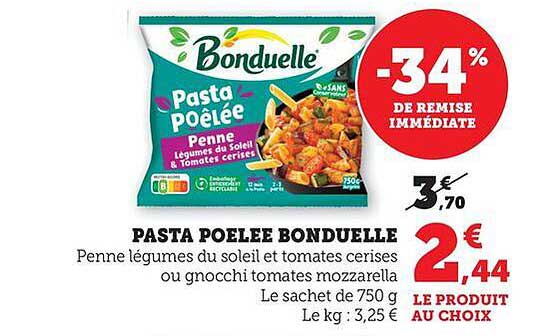 PASTA POÊLÉE BONDUELLE