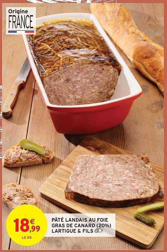 Pâté Landois au Foie Gras de Canard (20%) Lartigue & Fils