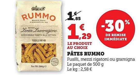 PÂTES RUMMO