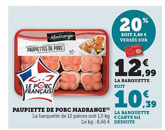 Paupiettes de Porc Madrange