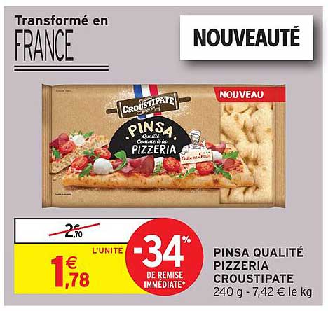 PINSA QUALIÉ PIZZERIA CROUSTIPATE