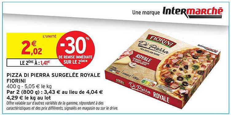 PIZZA DI PIERA SURGELÉE ROYALE FIORINI