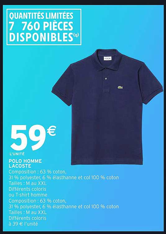 POLO HOMME LACOSTE