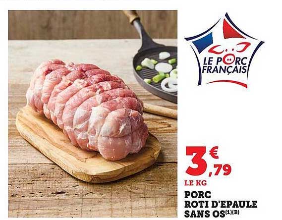 PORC RÔTI D'ÉPAULE SANS OS (1/8)
