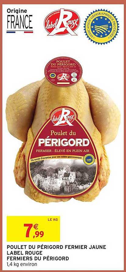 POULET DU PÉRIGORD FERMIER JAUNE LABEL ROUGE