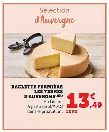 RACLETTE FERMÏÈRE LES TERRES D'AUVERGNE