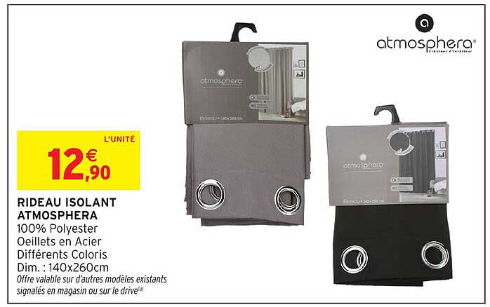 RIDEAU ISOLANT ATMOSPHERA
