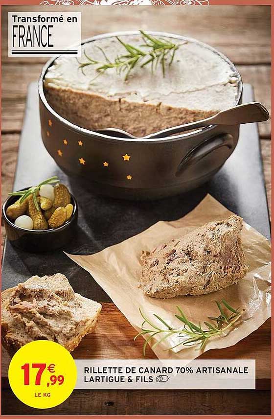 Rillette de canard 70% artisanale Lartigues & Fils