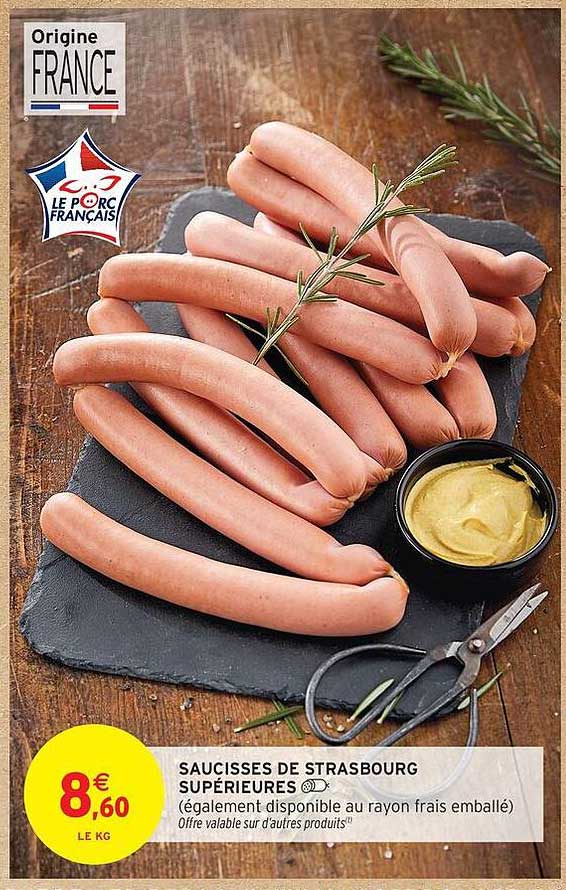 SAUCISSES DE STRASBOURG SUPÉRIEURES