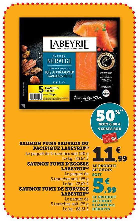 Saumon Fumé de Norvège Labeyrie