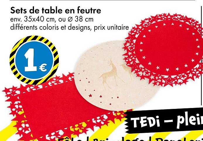 Sets de table en feutre