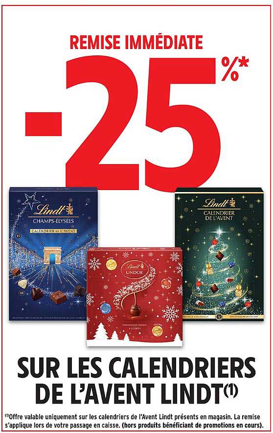 SUR LES CALENDRIERS DE L'AVENT LINDT