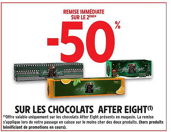 SUR LES CHOCOLATS AFTER EIGHT