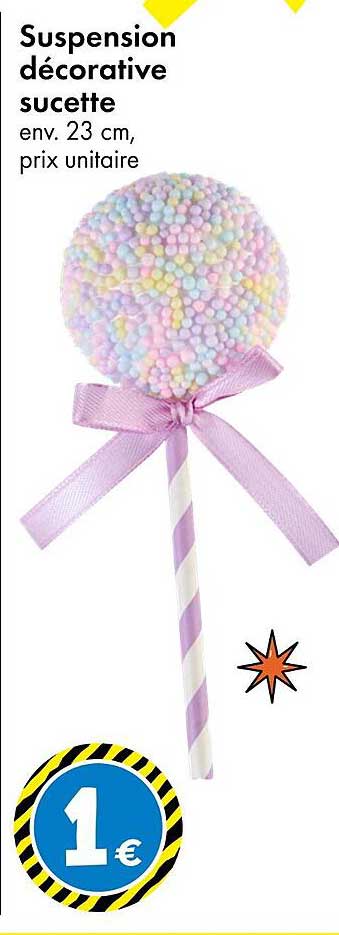 Suspension décorative sucette