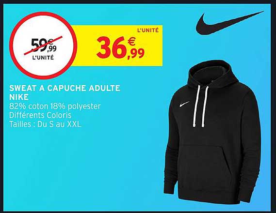 SWEAT A CAPUCHE ADULTE NIKE