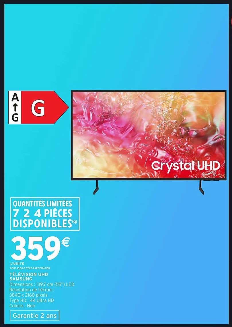 TÉLÉVISION UHD SAMSUNG