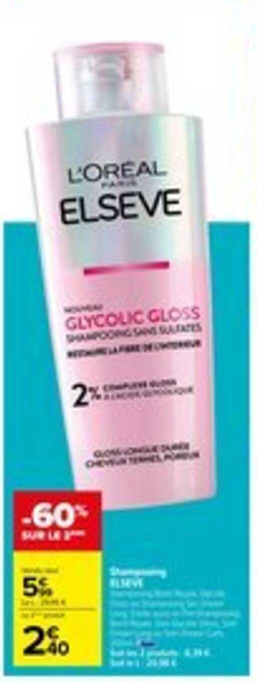 L'Oréal ELSEVE GLYCOLIC GLOSS SHAMPOING SANS SULFATES