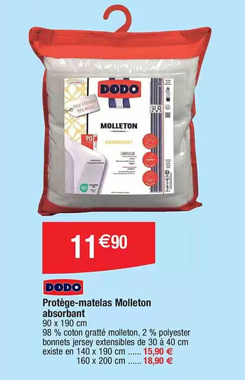 Protège-matelas Molleton absorbant