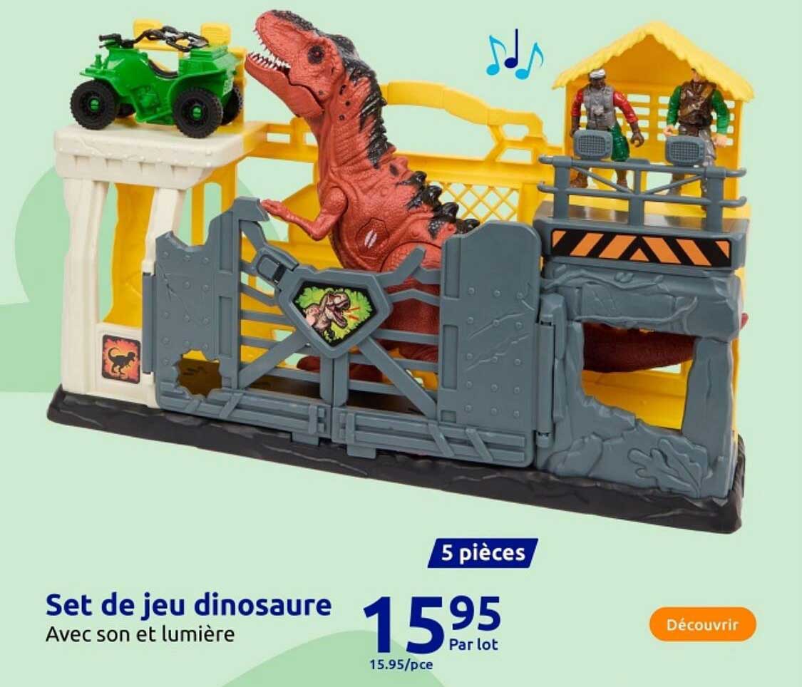 Set de jeu dinosaure