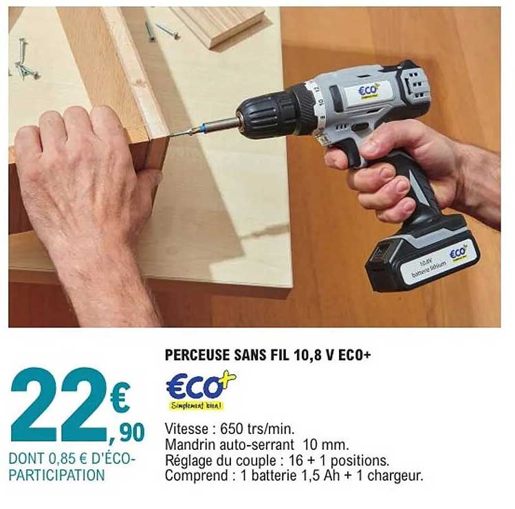 PERCEUSE SANS FIL 10,8 V ECO+