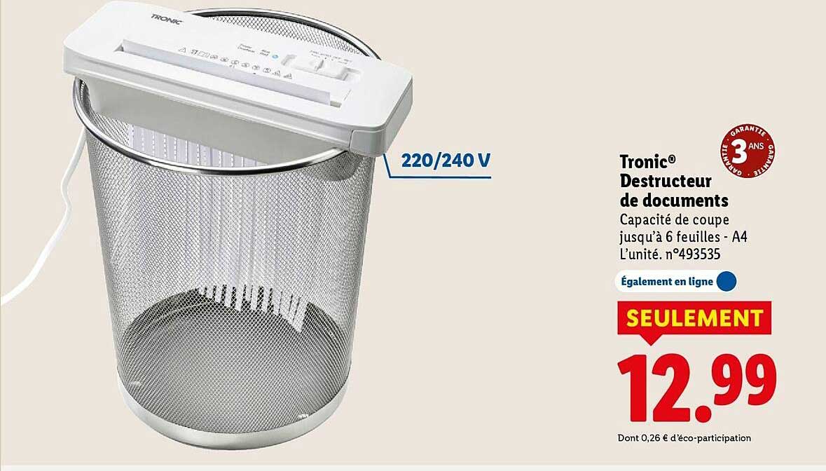 Sitemapcdatahttpdekokniqoocomdestructeur De Papier Lidl