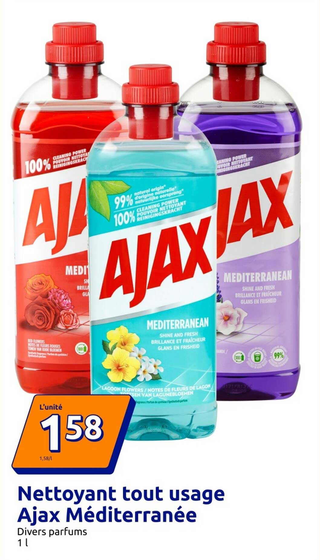 Nettoyant tout usage Ajax Méditerranée