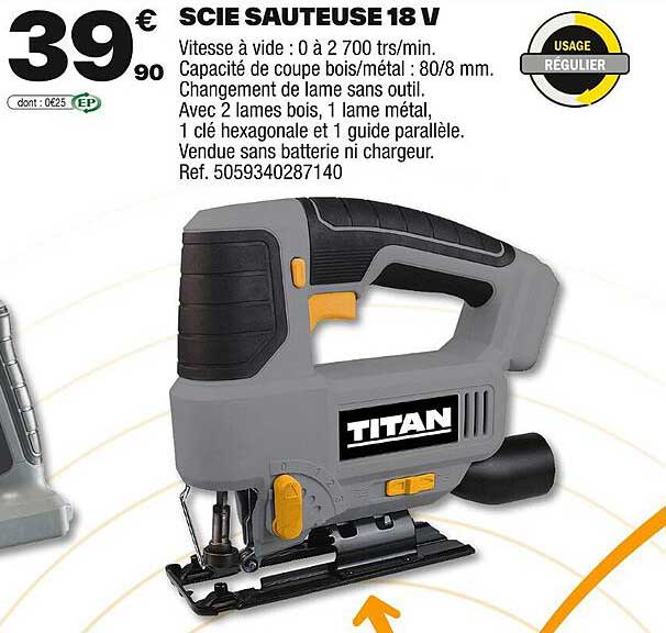 SCIE SAUTEUSE 18 V