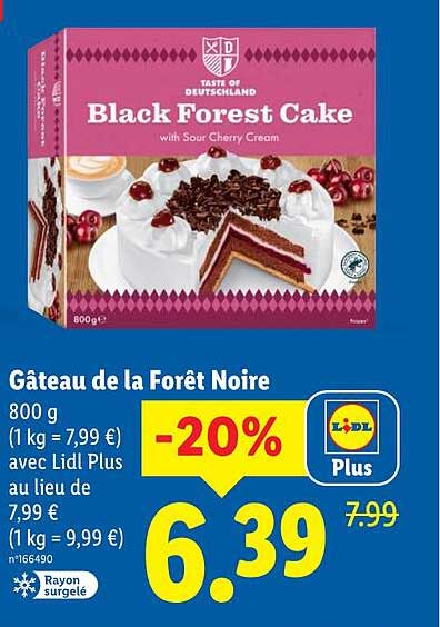 Gâteau de la Forêt Noire