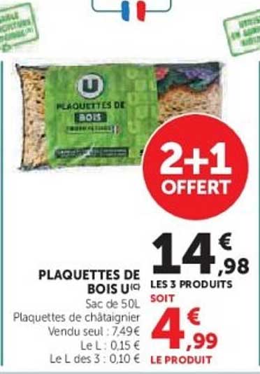 PLAQUETTES DE BOIS U(c)